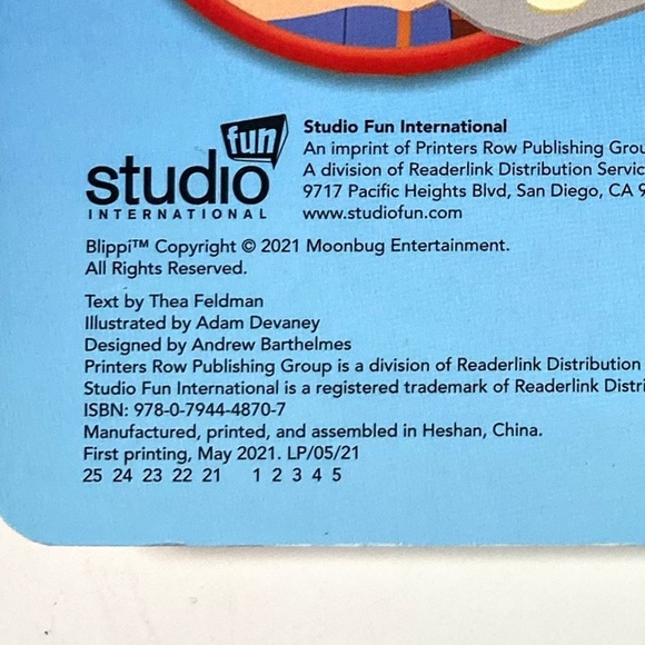 New Blippi Merry Christmas Book by Thea Feldman Children’s Christmas Book - Picture 5 of 7